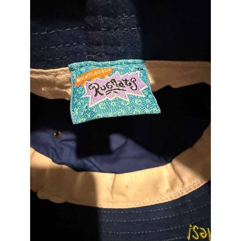 Vintage Rugrats Denim Bucket Hat 1999 Chucky Baby Toddler Nickelodeon Cartoon - Picture 3 of 9